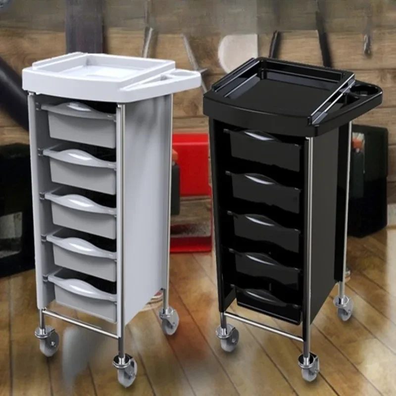 Pedicure Tool Drawer Type Trolley Metallic Organizers Salon Trolley Hairdressing Furniture Muebles Para Spa Professional 미용실파마