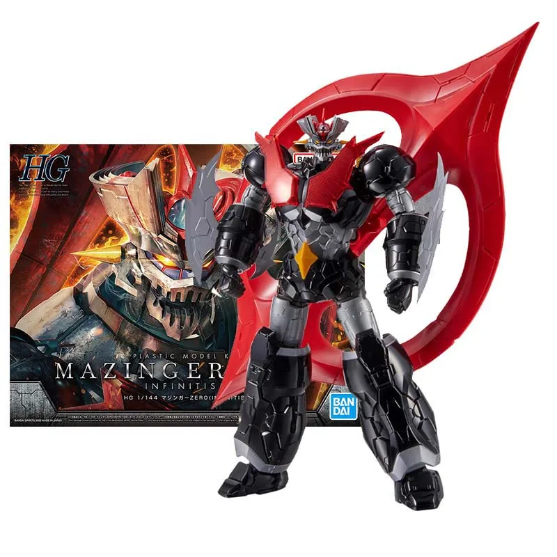 Bandai Figure Mazinger Z Model Kit  Anime Figures HG 1/144 Mazinger Zero Infinitism Collection Model Action Figure Toys For Boy