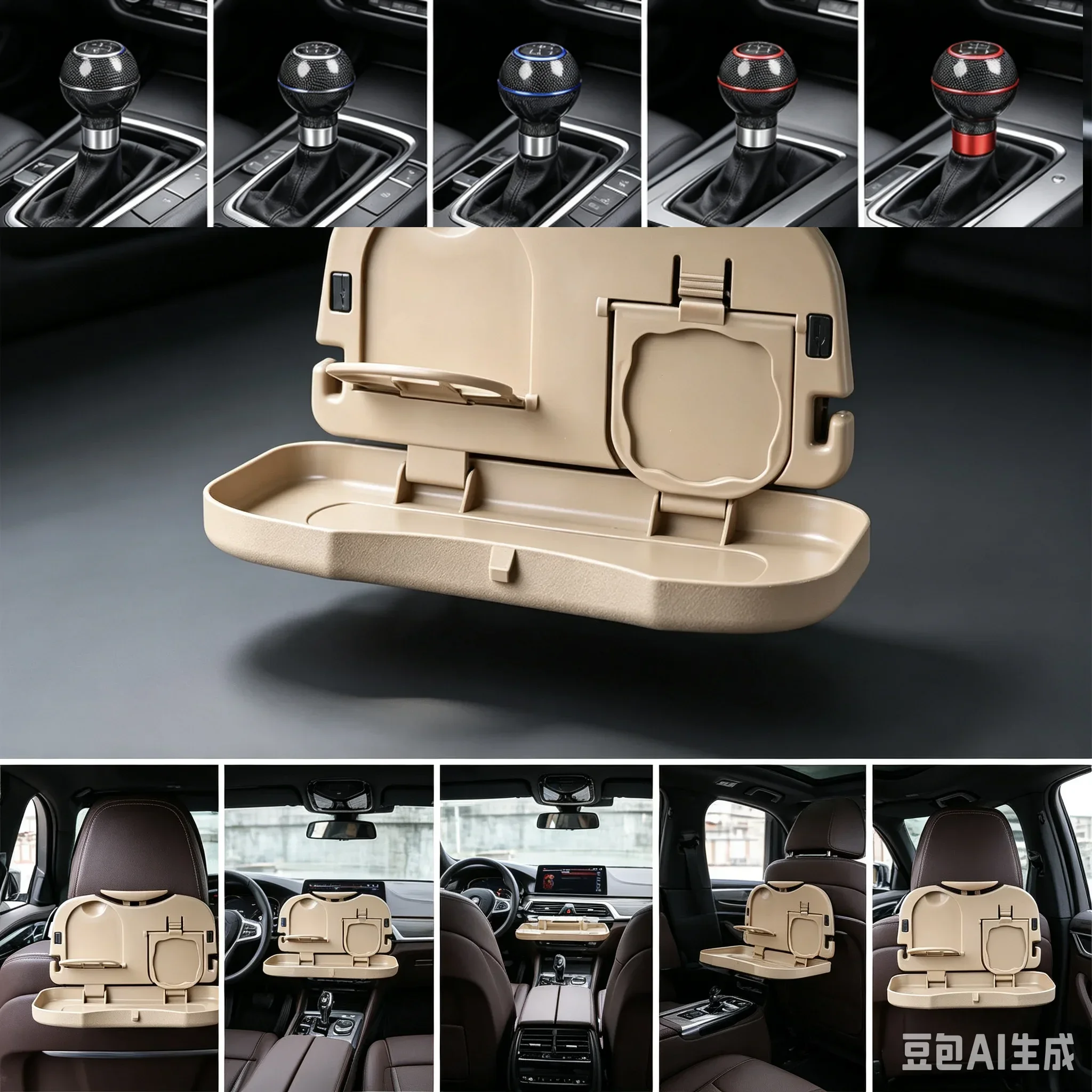 Car Laptop Food Drink Holder Seat Steering Wheel Computer Netbook Table Work Desk Multipurpose Foldable Drink Dining Tray Stand