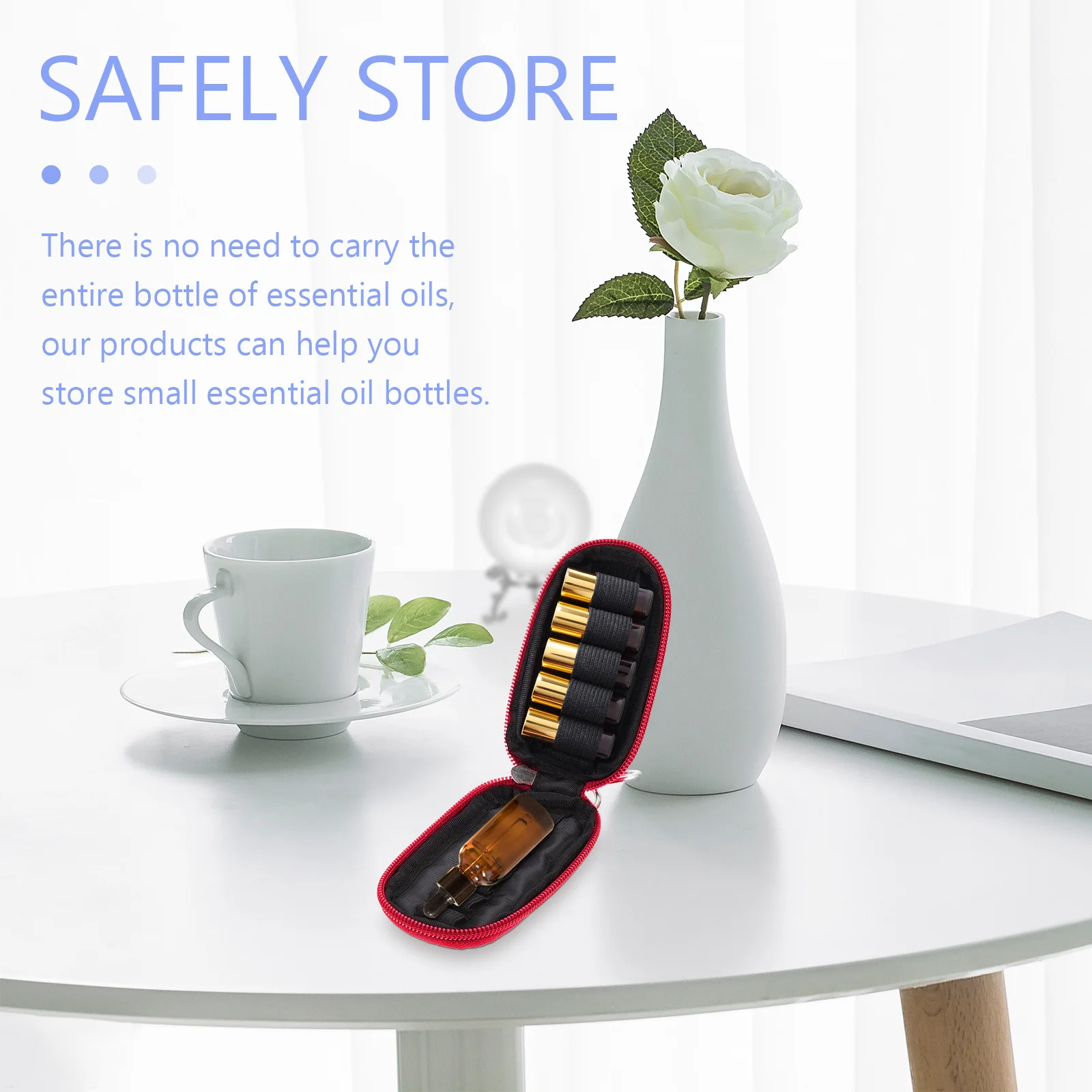 

1Pcs Essential Oil Bag High Quality Waterproof Pouch for Bottle Storage Organizer Compact Travel Essential Oil Holder