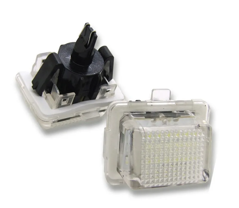 1. Energy Saving Car Number Plate Light 2Pcs 18SMD LED 6000‑6500K White For Mercedes W204 W204 5D W212 W216 W221