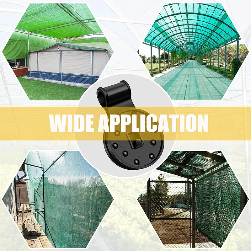 Shade Cloth Clips Shade Fabric Clamps Accessories Grommets For Net Mesh Cover Sunblock Fabric In Garden Backyard Greenhouse