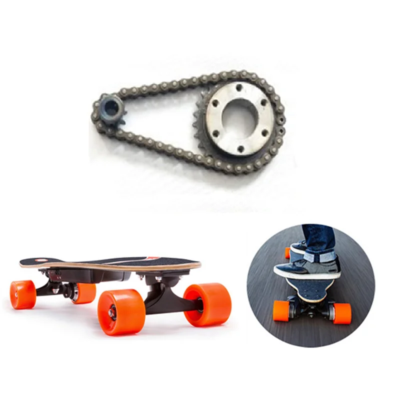 2X Kit Roda Gigi Skateboard Listrik DIY 04C 2 Poin Roda Gigi Roda 27 Gigi Roda DIY Listrik, 9X27 G 8Mm D-B60B