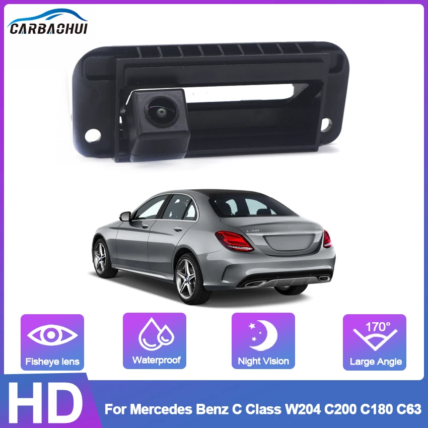 

HD CCD Waterproof Trunk Handle Rear View Camera Back Up Reverse Camera For Mercedes Benz C Class W204 C200 C180 C63 Wide Angle