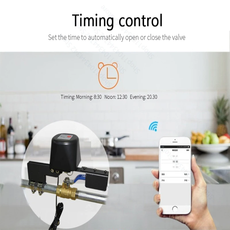 

CORUI Tuya WiFi/Zigbee Smart Water/Gas Valve Smart Home Valve Automation Control Work With Alexa Google Home Smart Life