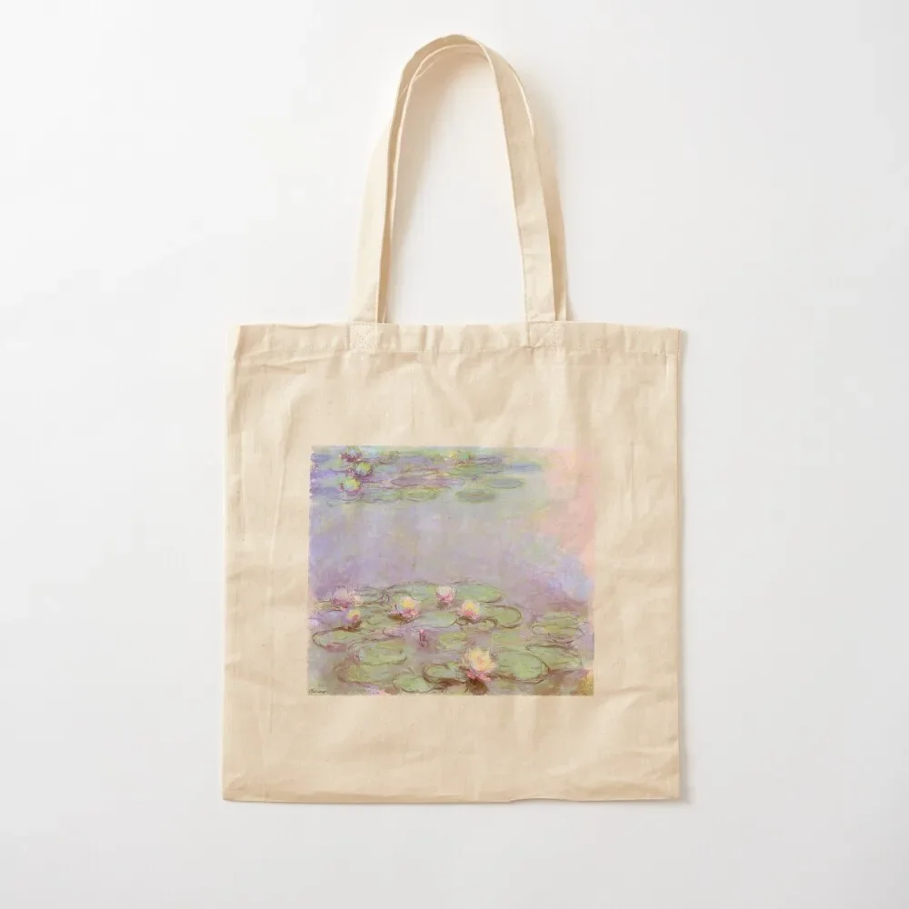 

Le Bassin aux Nymphéas Lilas de Claude Monet - Lilac Water Lilies Tote Bag tote bag men Women bags shopping cart bags Tote Bag