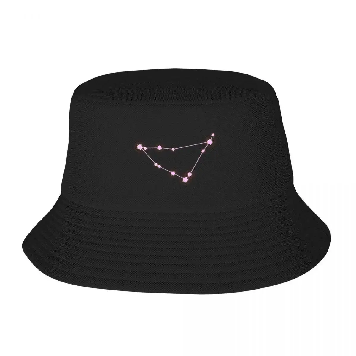 Capricorn, Pink Bucket Hat tea Hat Sunscreen |-F-| Baseball For Men Women's