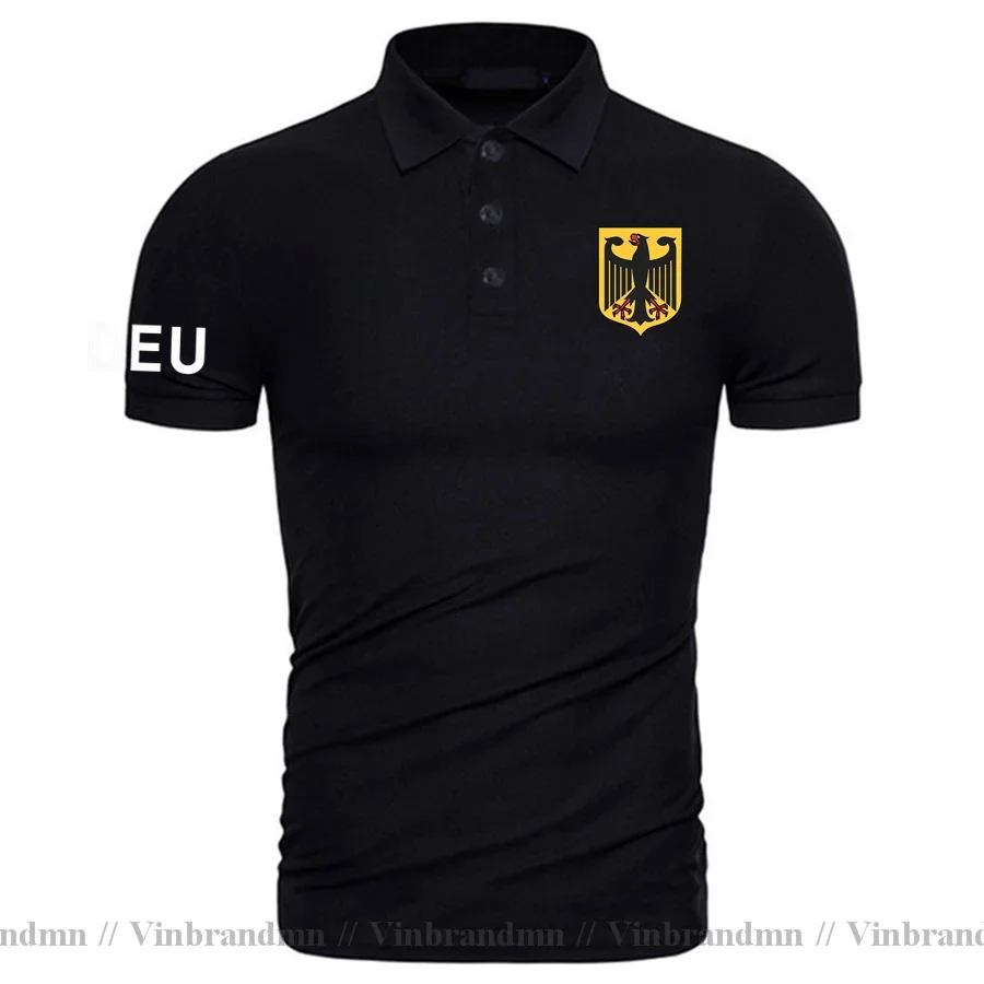 Germany Polo Shirts Deutschland German DEU Clothing Men Short Sleeve Brand Tops Country Flag Design Cotton Tees Nation Team New