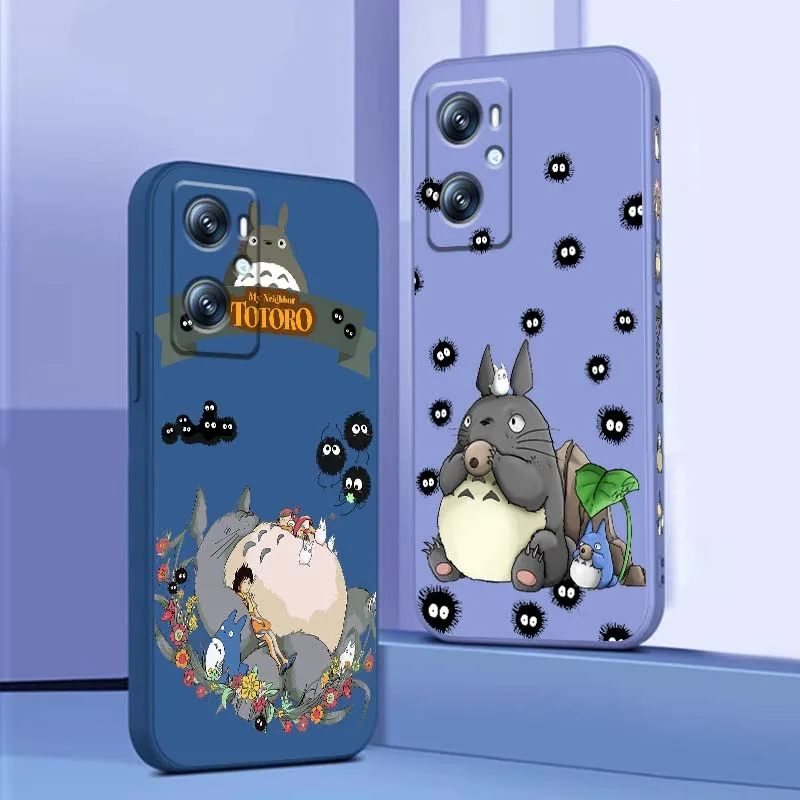 

S-Studio G-G-Ghibli Cartoon Phone Case For OPPO Find X5 A11 A16K A53 A98 A3 A57 A72 A73 A96 A74 A9 A5 5G Liquid Left Rope