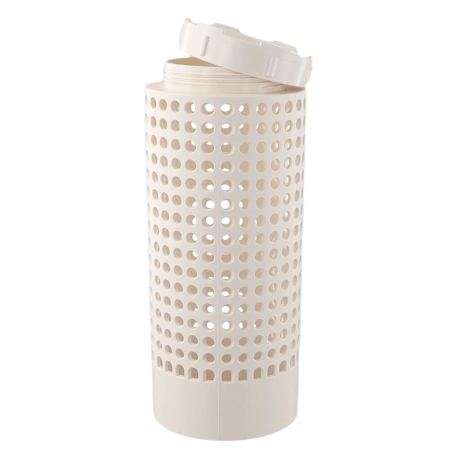 White Plastic Composter Tube 110mm With Ventilator For Kitchen Scraps Recycling And Raised Bed Gardening Tool