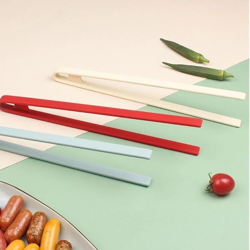 L9be Salad Tong Nonslip Silicone Clamp Clamp Clamp BBQ Salad Tool