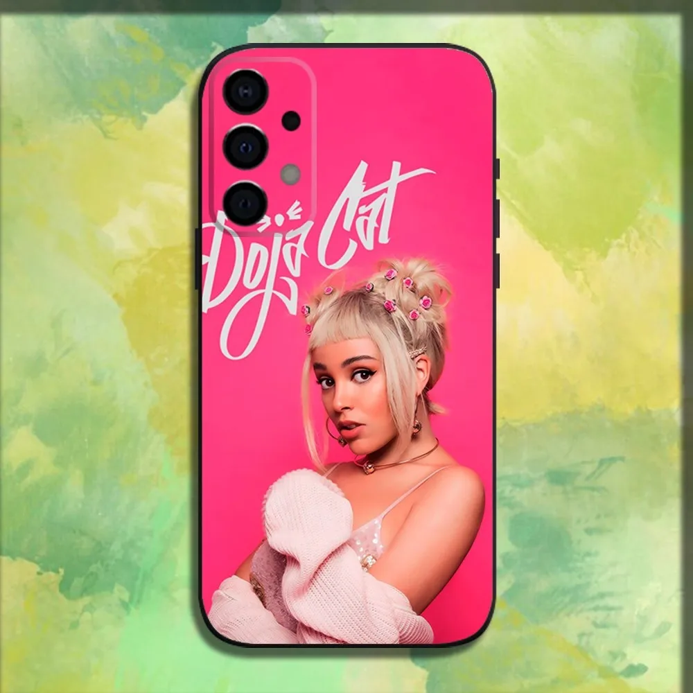 Singer D-Doja Cat Phone Case For Samsung Galaxy A13,A21s,A22,A31,A32,A52,A53,A71,A80,A91 Soft Black Cover