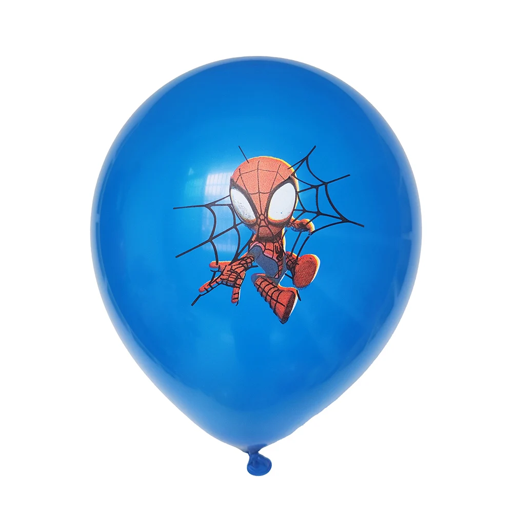 10pcs Spiderman Theme Latex Balloons Helium Globos Boy Birthday Party Avenger Decorations Toy Kid Baby Shower Party Supplies