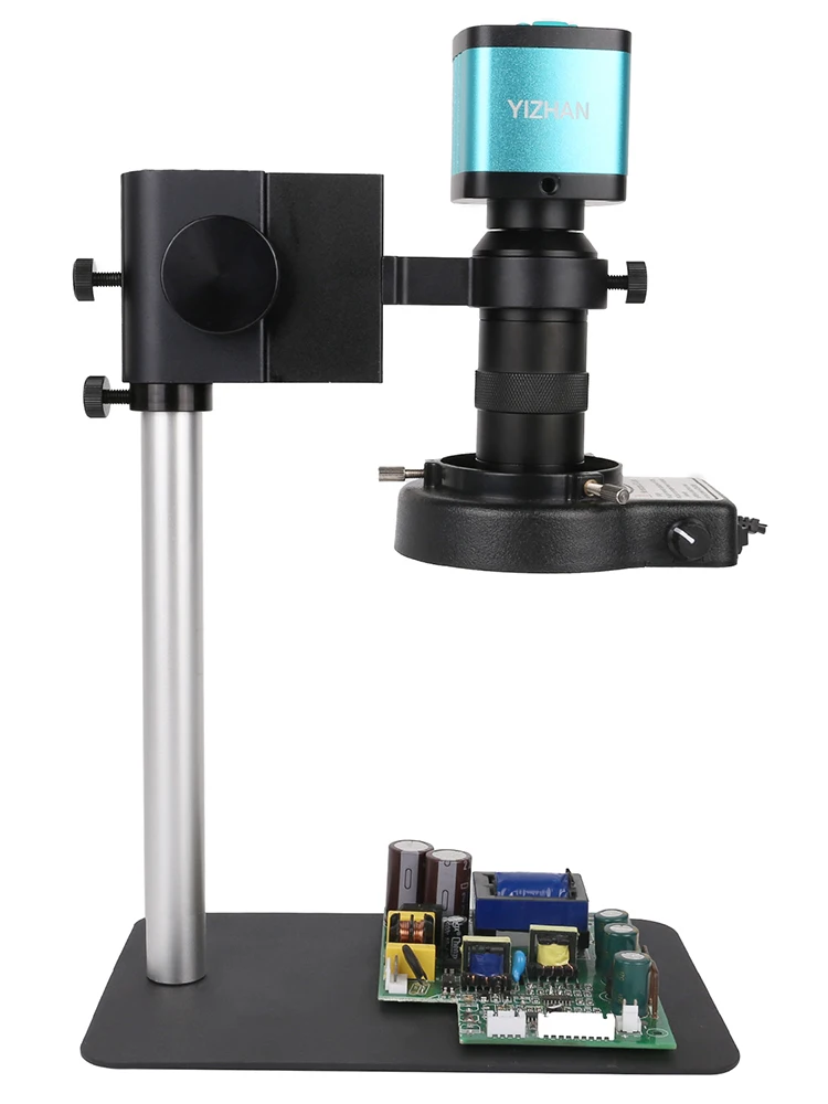4K 48MP HD Elektronisches Digitalmikroskop 1080P 60FPS HDMI USB Lötkamera 1-130X Objektiv Kleine Basis für Telefon PCB Reparatur