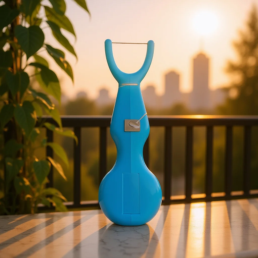 

Dental Floss Pick Dental Flosser Built-in Spool Flat Wire Replacement Strong Flexible Wax Coated Floss Daily Use