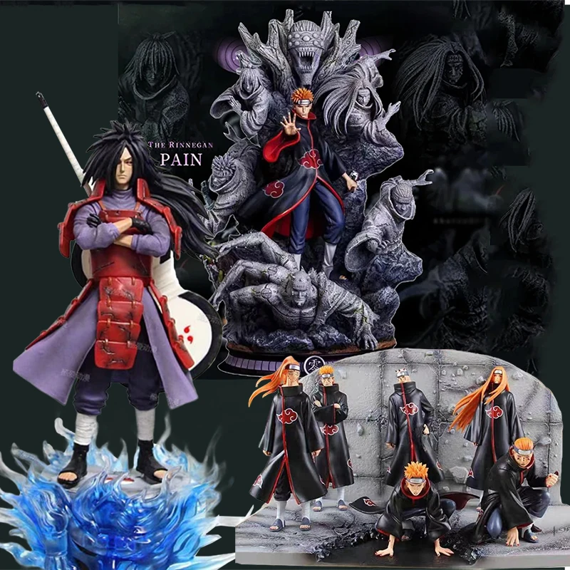 

Anime Uchiha Madara Statue GK NARUTO Shippuden Figures Six Paths Figurine Pain Action Figure Akatsuki Model Collection Toys