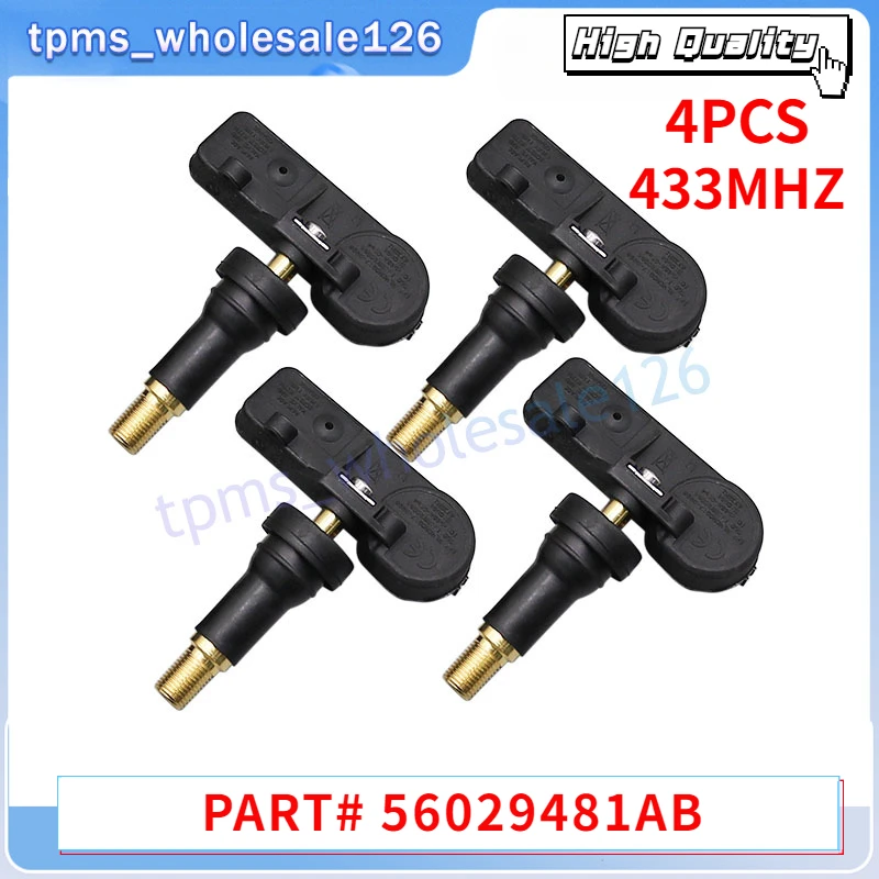 

TPMS 56029481AB 56029359AC 433 МГц для 2009-2010 JEEP GRAND CHEROKEE 2008 DODGE CHARGER MAGNUM датчик давления в шинах 4 шт.