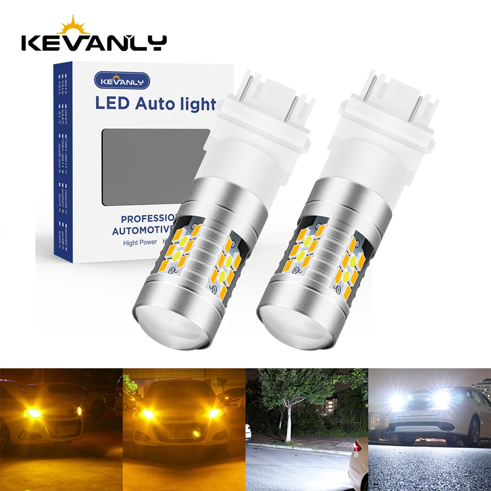 

2/4pcs T25 3157 brake light LED Turn Siganl Light Canbus 3157 P27/7W T25 LED Bulb Car Daytime running lights drl Driving lights