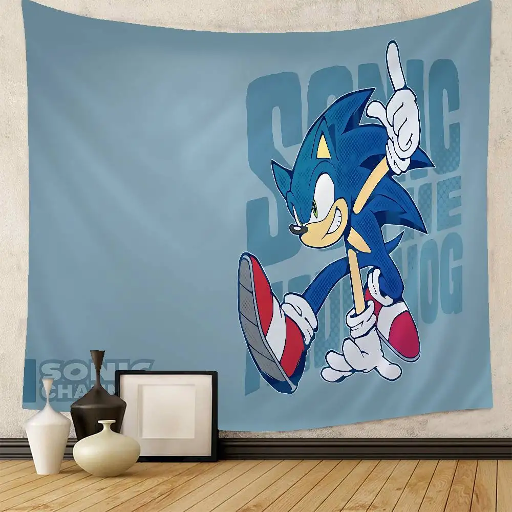 Cartoon S-Sonics Colorful Tapestry Wall Hanging Cheap Hippie Hanging Bohemian Tapestries Mandala Wall Hanging Sheets