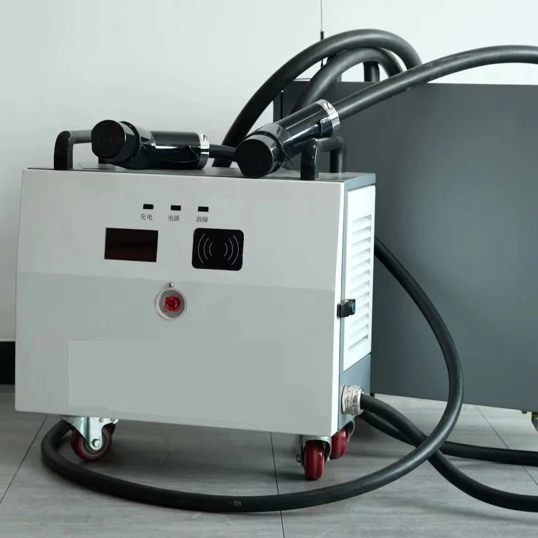 Pengisi Daya DC EV Pengisi Daya EV Seluler Portabel 40kW Dengan Konektor CCS NACS GBT Stasiun Pengisian Mobil Listrik