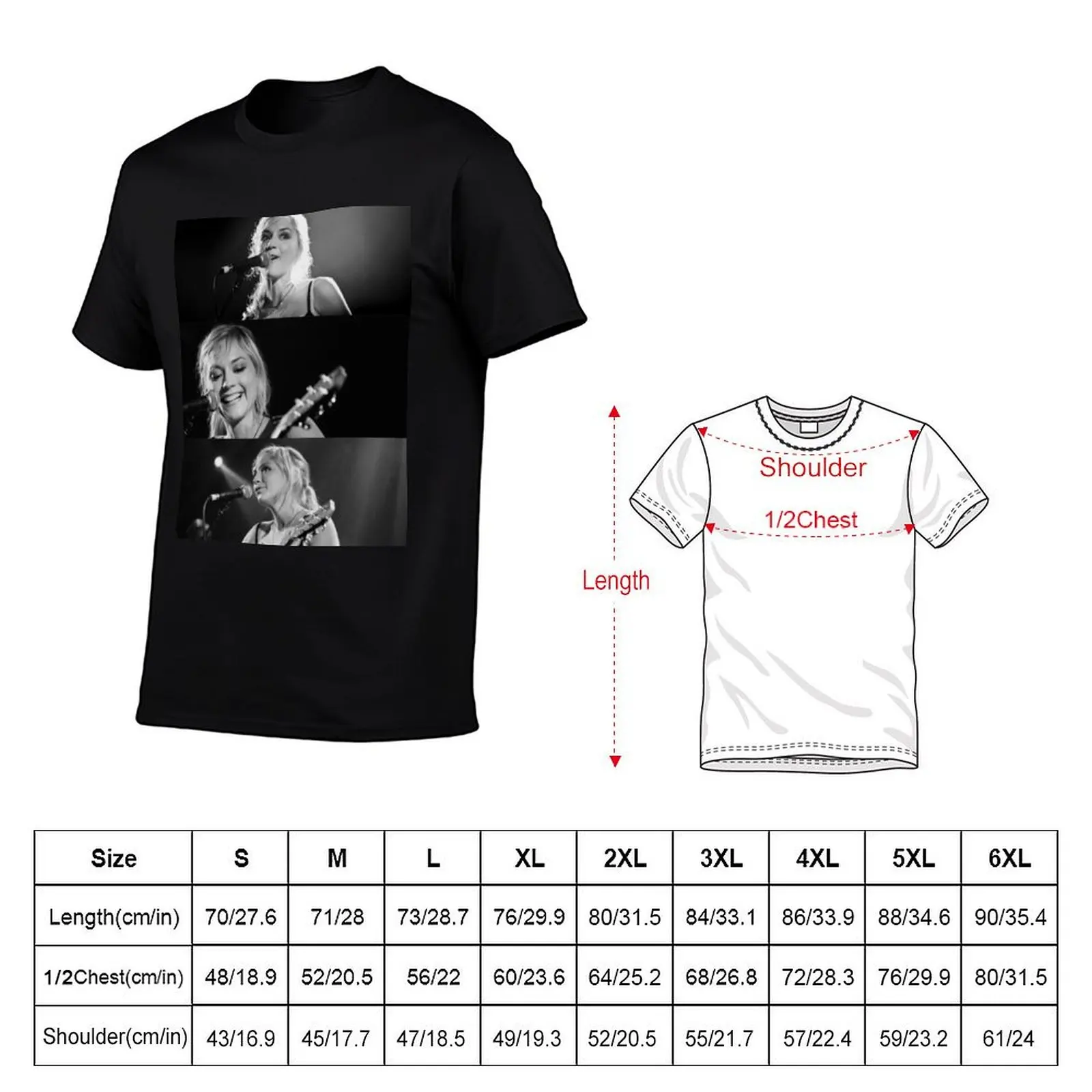Emily Kinney Collage T-Shirt Casual Holiday Short Sleeve Tee