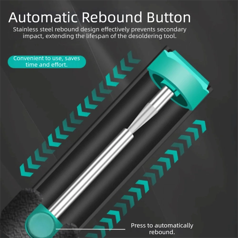 Aluminum Metal Desoldering Pump Hand Welding Removal Tool Soldering Sucker Suction Pen Metal Construction Vacuum Soldering Iron