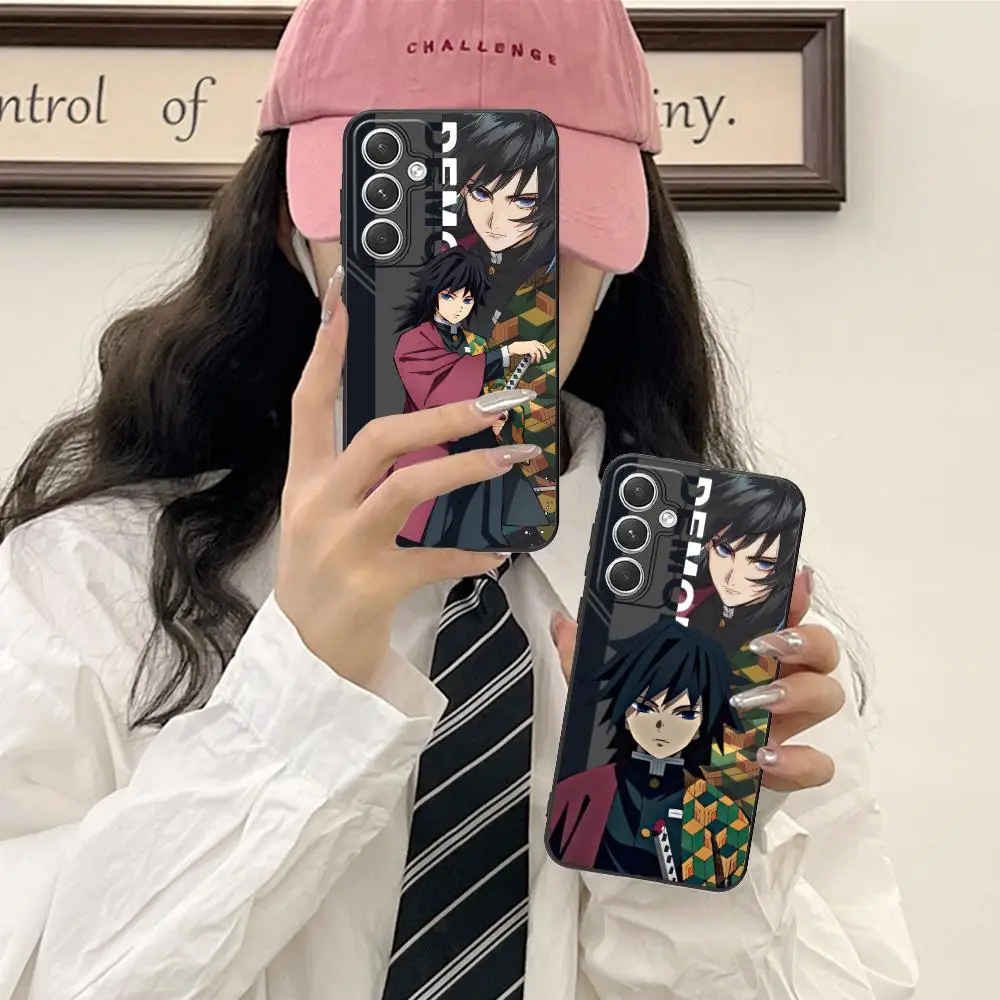 

Demon Slayer Giyu Tomioka Phone Case for Samsung Galaxy S25 S24 S23 S22 S21Plus FE Ultra Clear Colour Protective Cover Luxury