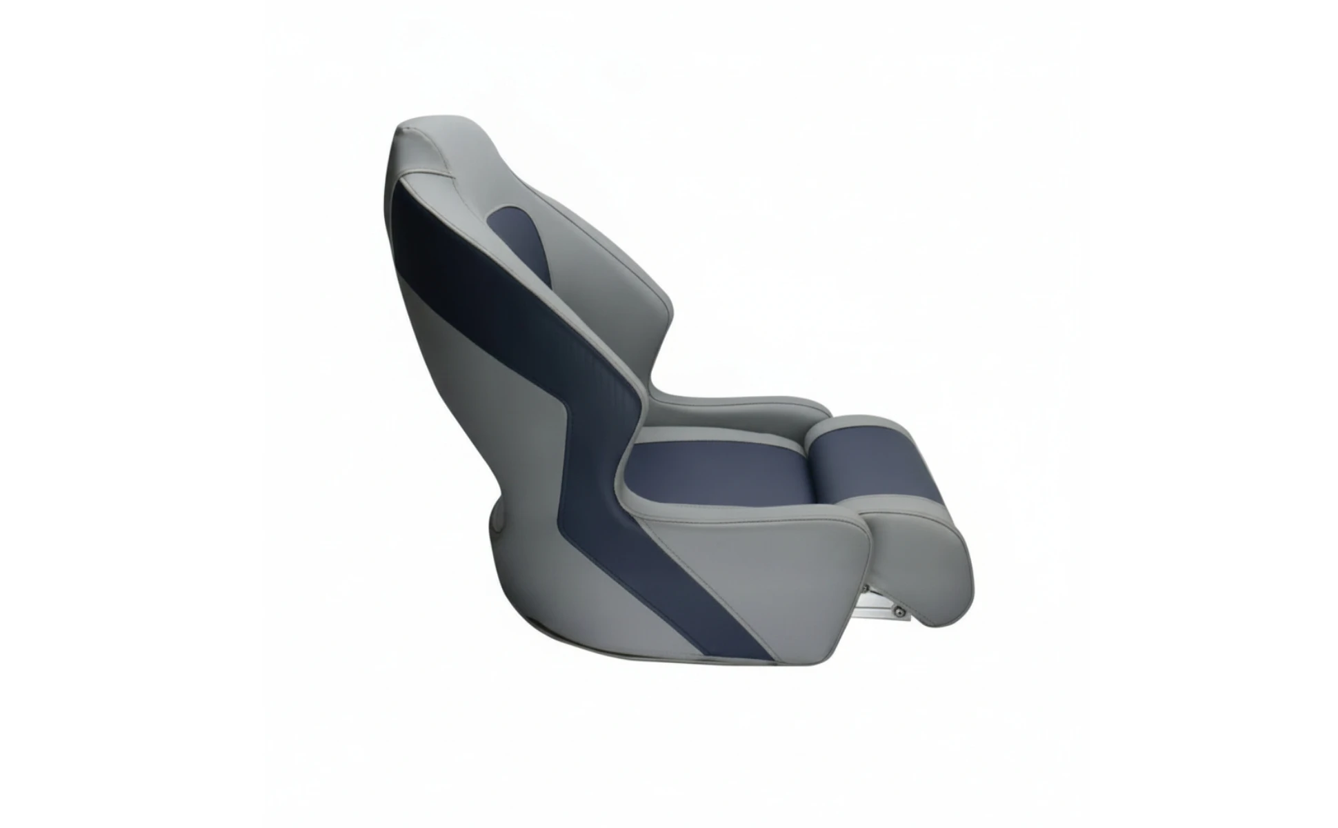 Boat Captain Chair Impermeable Two-tone High-back Seat with Cushion Marine-grade Seating for Boat Owners and Speedboats