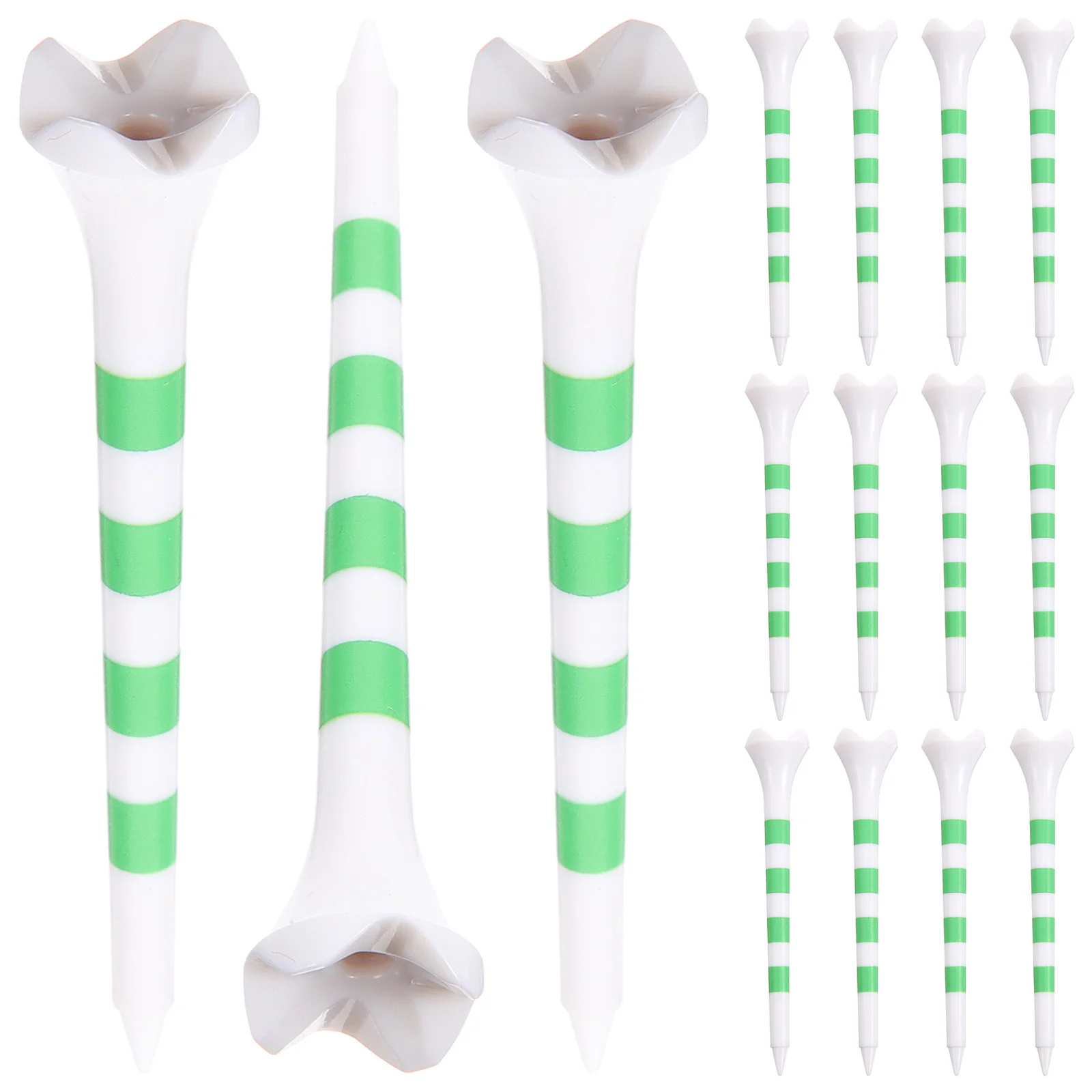 

20Pcs Golf Tees High Quality Reusable Plastic Golf Spikes for Training Practice Wide Base Stable Ball Holder Outdoor Use