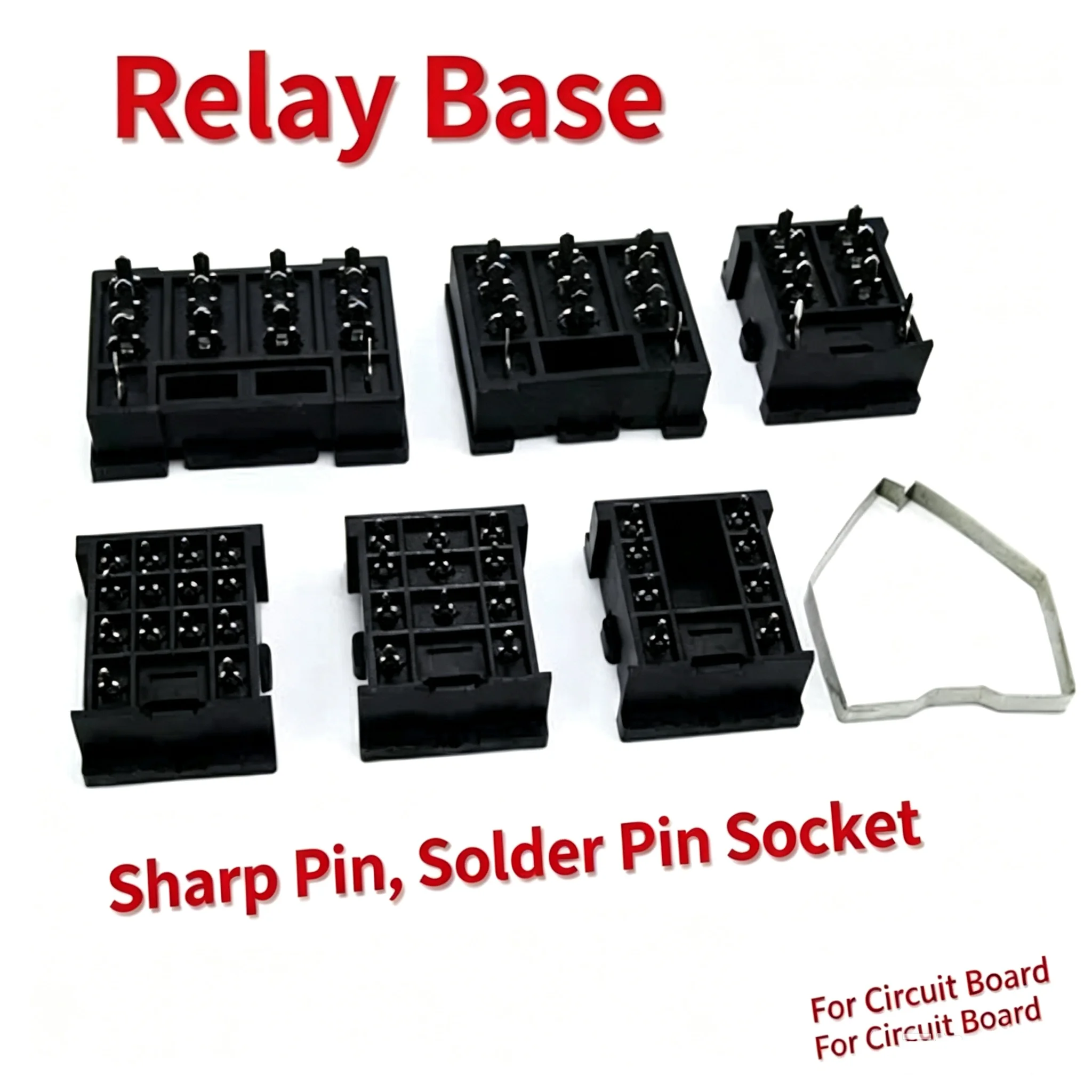 10 pcs Relay Soldering Base Pins 13FF‑2Z‑A2, 18FF‑2Z‑A2, 3Z, 4Z, Sharp‑pin Socket, PCB Solder Base