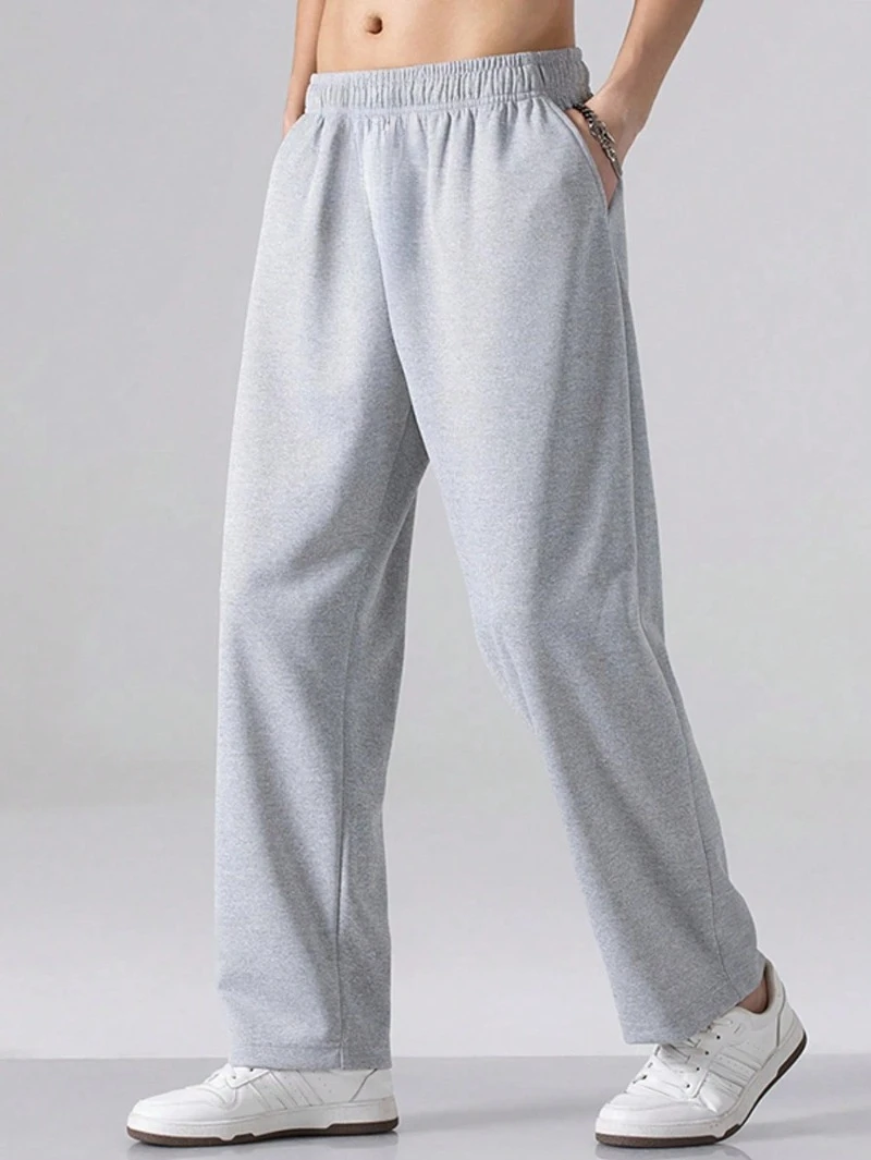 

Спортивные мужские и женские однотонные спортивные штаны Y2K с завязками на талии, длинные спортивные штаны с принтом, однотонные черные базовые спортивные штаны для фитнеса, осенняя одежда