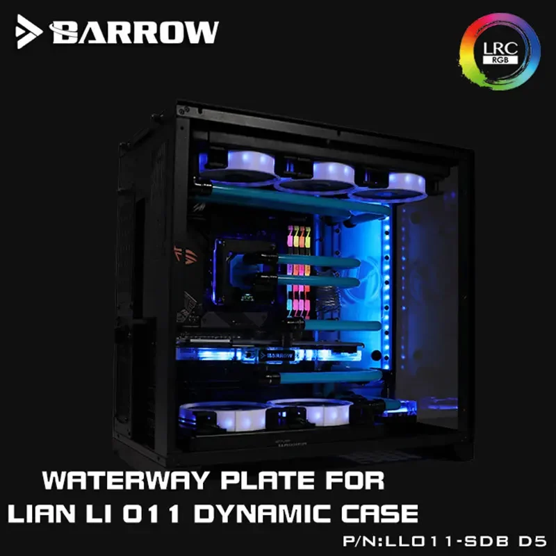 

Barrow LLO11-SDB-D5,Waterway Boards for Lian Li PC-O11 Dynamic Case,Compatible with 18w/D5 Pump