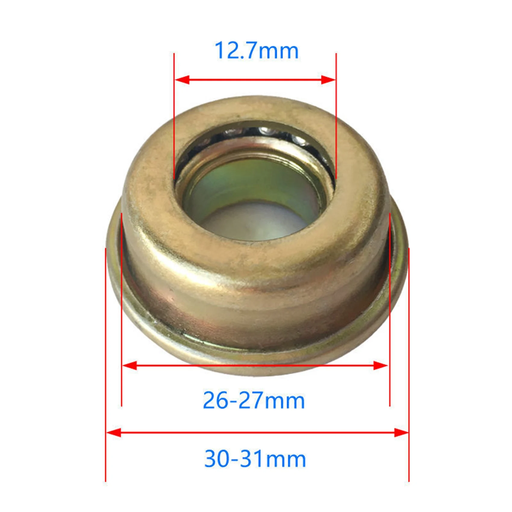 Widelec do nurkowania średnica wewnętrzna łożyska 1/2 Cal 12,7x27x30mm akcesoria do wózka inwalidzkiego H009 / H005 — zdjęcie 4