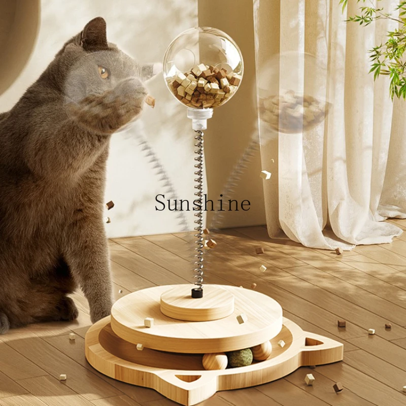 

Cat toy leaked food toy turntable snack freeze-dried ball