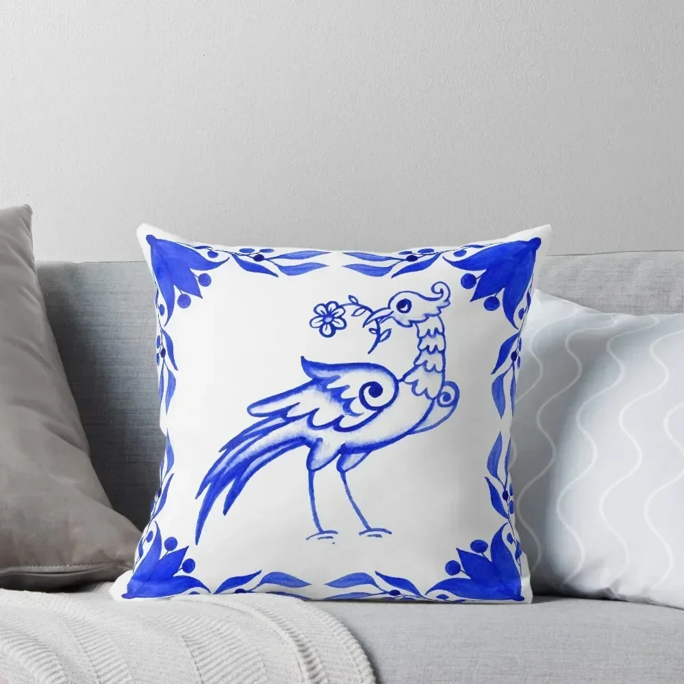

Portuguese azulejo tiles. Throw Pillow Bed pillowcases Pillows Aesthetic Decorative Cushion Cover Pillow Case Christmas pillow