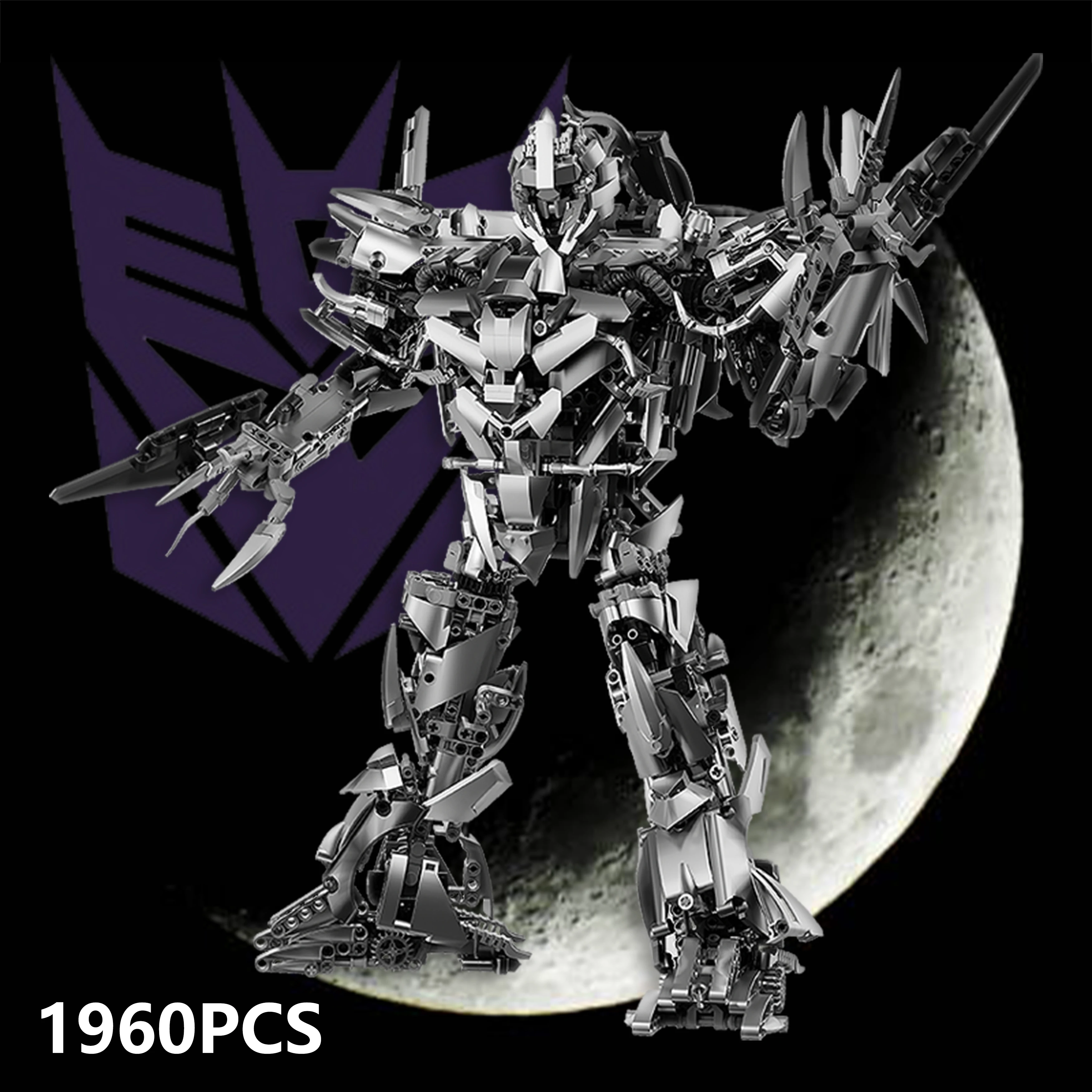 1960 pièces transformateurs Decepticon Megatron méchant Leader figurine blocs de construction film Robot modèle jouet cadeau de noël