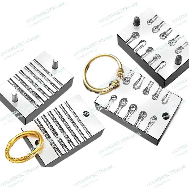 Браслет с фигурным рисунком травы, абразивный инструмент, золотая палочка-обруч, фиолетовый золотой цветок, голова тыквы «десять в одном»