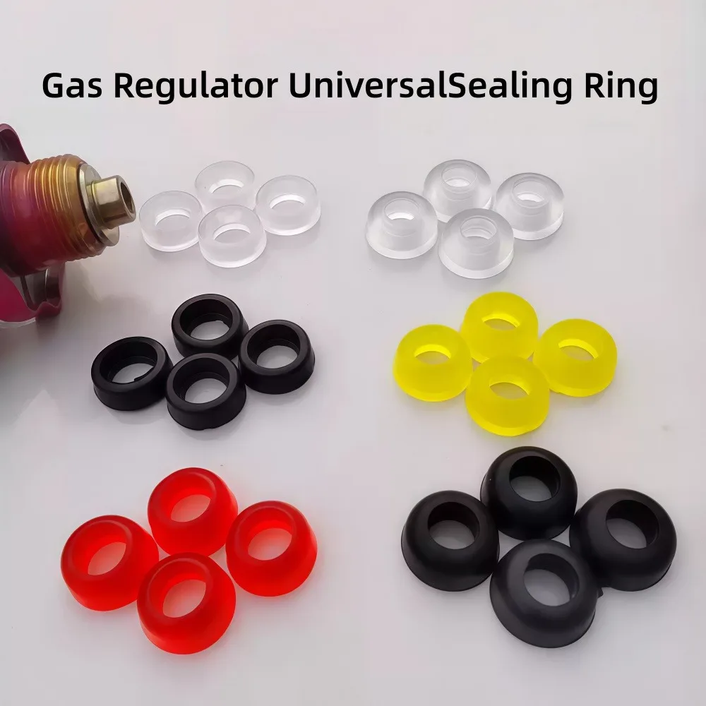 Universal Fuel Injector Rubber Seal O‑Ring Flat Bull Nose Dome Shaped Rubber Washer Gasket Gas Regulator BBQ Stove Gas Burner