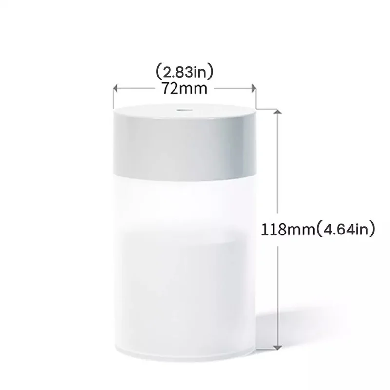 260ML Mini USB umidificatore ad ultrasuoni lampada a LED diffusore di olio essenziale purificatore per auto Aroma anione nebulizzatore con luce romantica