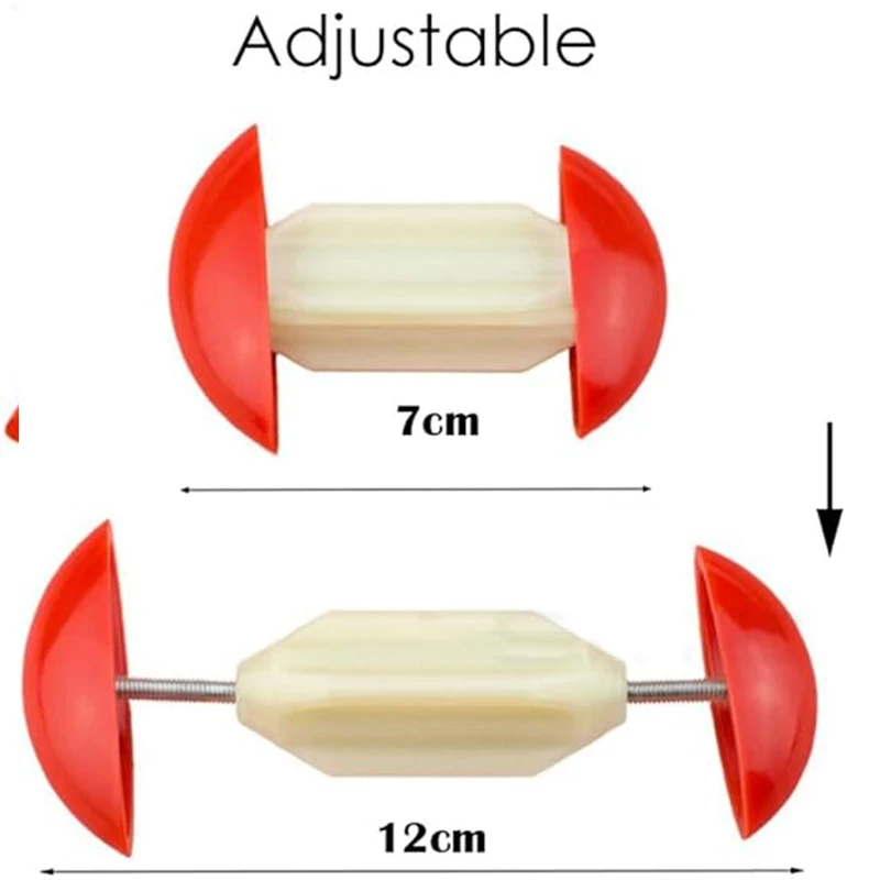1 Pair Mini Adjstable ABS Shoe Brace Extende Wrinkle Resistant Shoe Stretcher Shoe Trees Adjustable Length Width for Men Wome