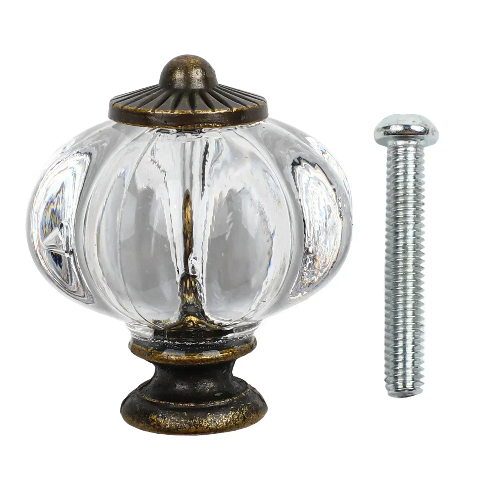 Artistic Acrylic Pumpkin Pulls Dresser Drawer Knobs Shiny Appearance Solid Structure Durability For Home Decor