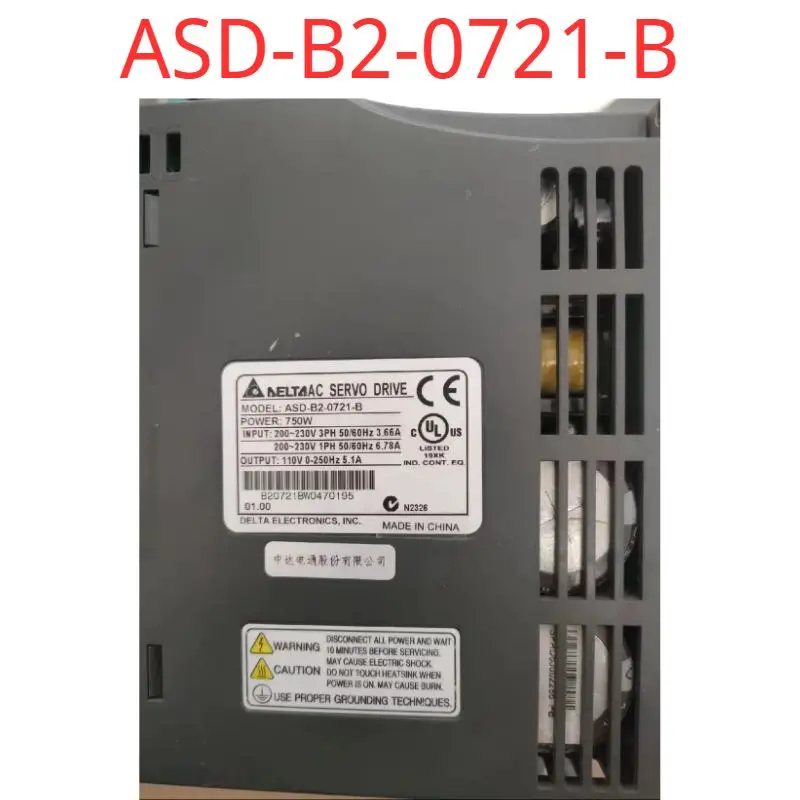 Imagem -05 - Teste em Segunda Mão ok Servo Drive Asd-b20721-b 750w