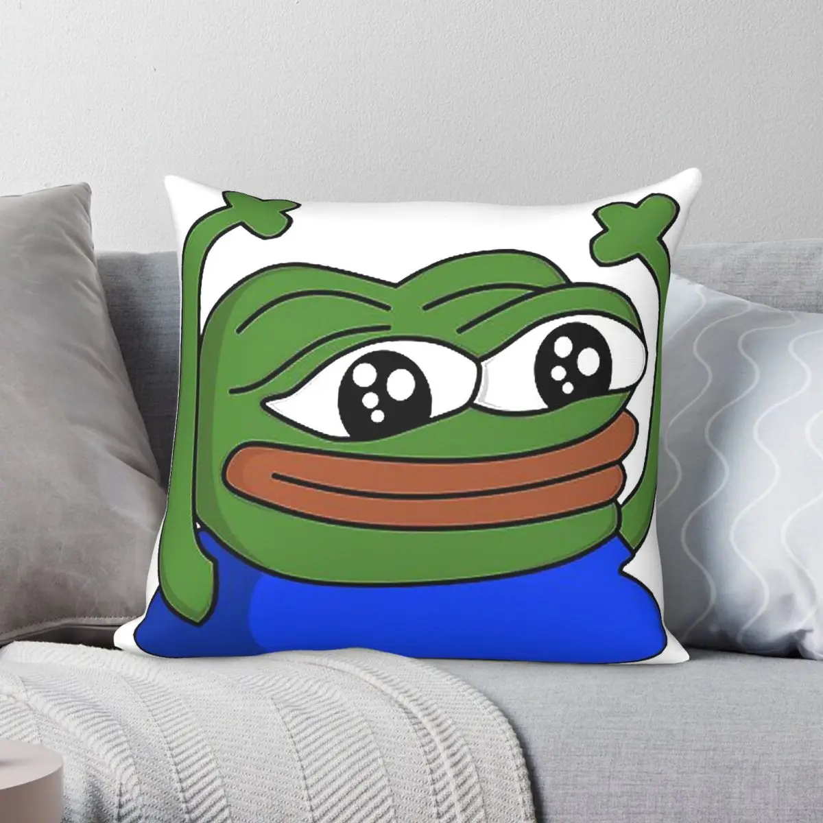 Hypers Twitch Pepe The Frog Pillowcase Polyester Linen Velvet Printed Zip Decor Pillow Case Car Cushion Cover
