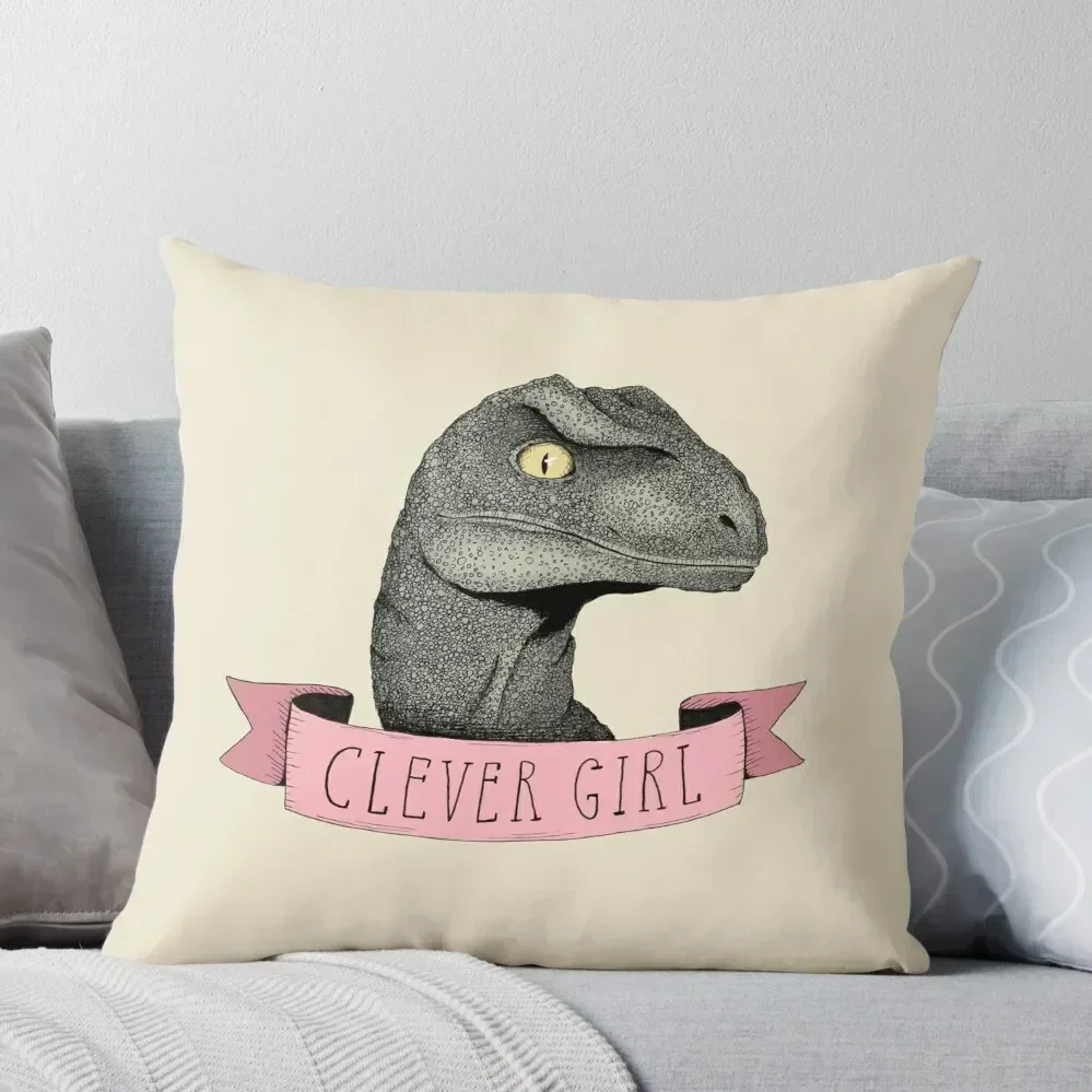 Clever Girl raptor dinosaur Throw Pillow Cushion Covers For Living Room luxury sofa pillows pillow