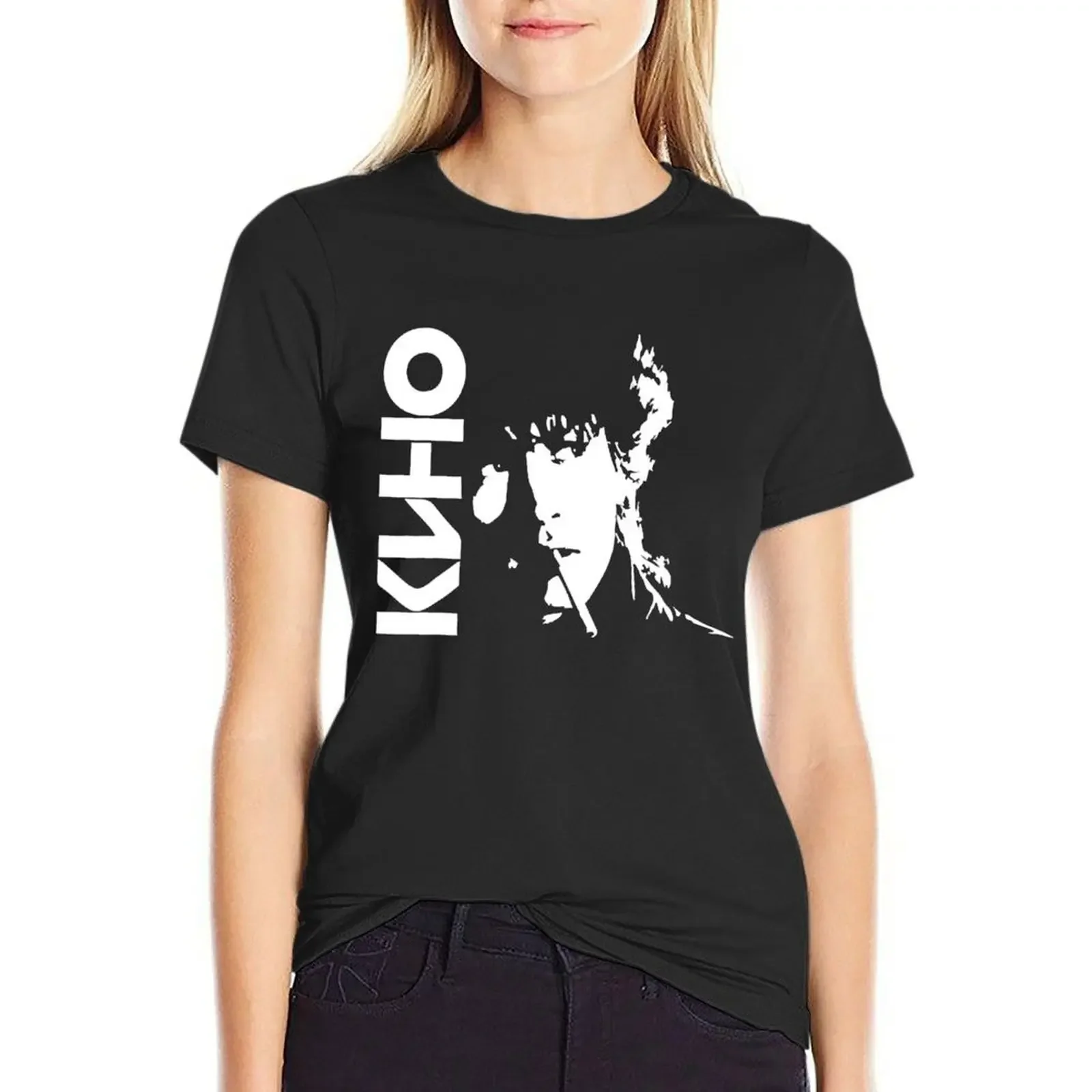

Vintage Photograp Viktor Tsoi Rock Musician Russia Cinema Gift Long Sleeve Awesome For Music Fan T-Shirt