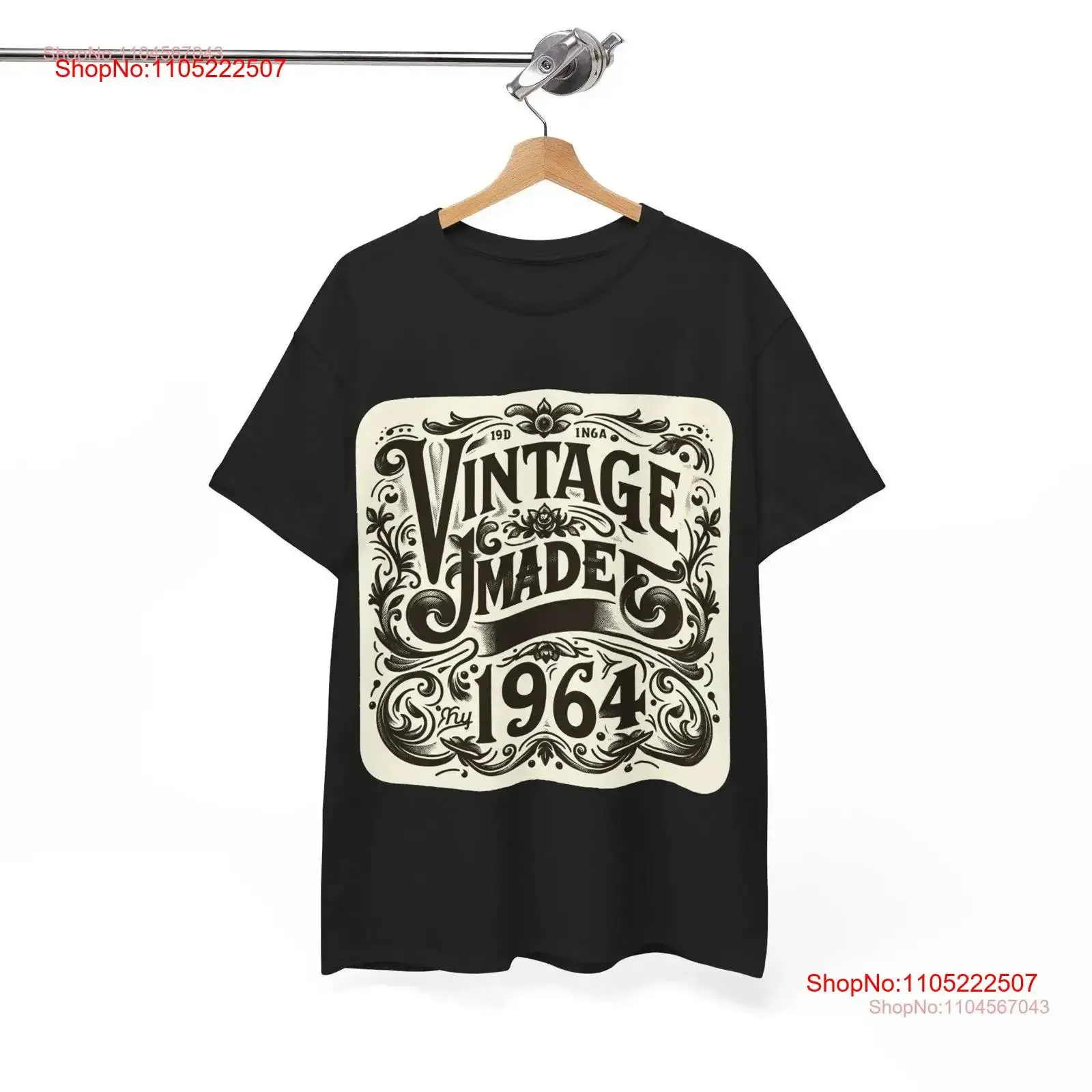 

Винтажная футболка «Сделано в 1964» на 60-летие в стиле ретро, 60-летний повседневный топ «Шесть связок», подарок на день рождения, классическая одежда, винтажная стираная одежда