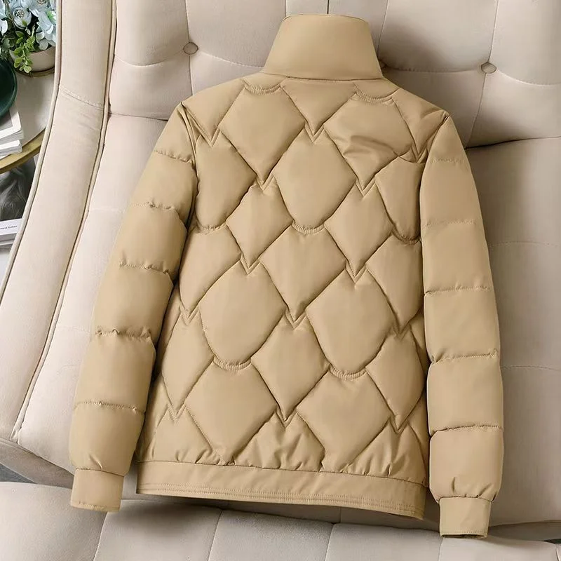 Down Ladies' Coat In Cotton-padded Coat In Autumn And Winter 2024 New Fashion Loose And Slim Short Thick Cotton-padded Warm Coat