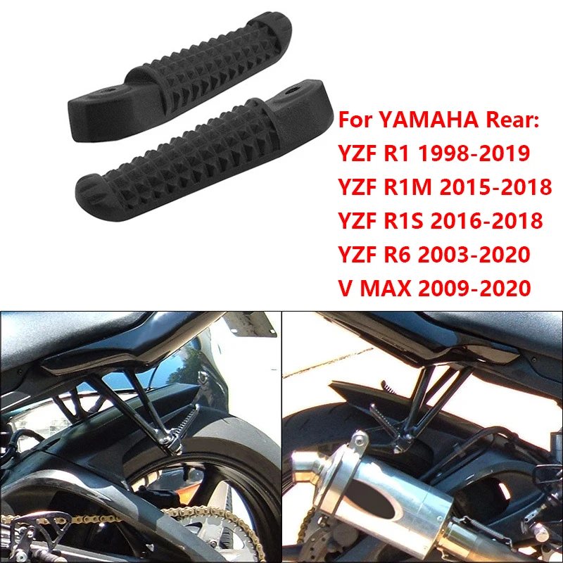 

Motorcycle Foot Rests Pedal Rear Footrest For Yamaha YZF R1 1998-2019 R1M 2015-2018 R1S 2016-2018 R6 2003-2020 V MAX 2009-2020