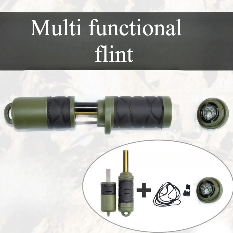 

NEW Multi Functional Outdoor Durable Flint Fire Rod with Pointer Camping Car Waterproof EDC Tool