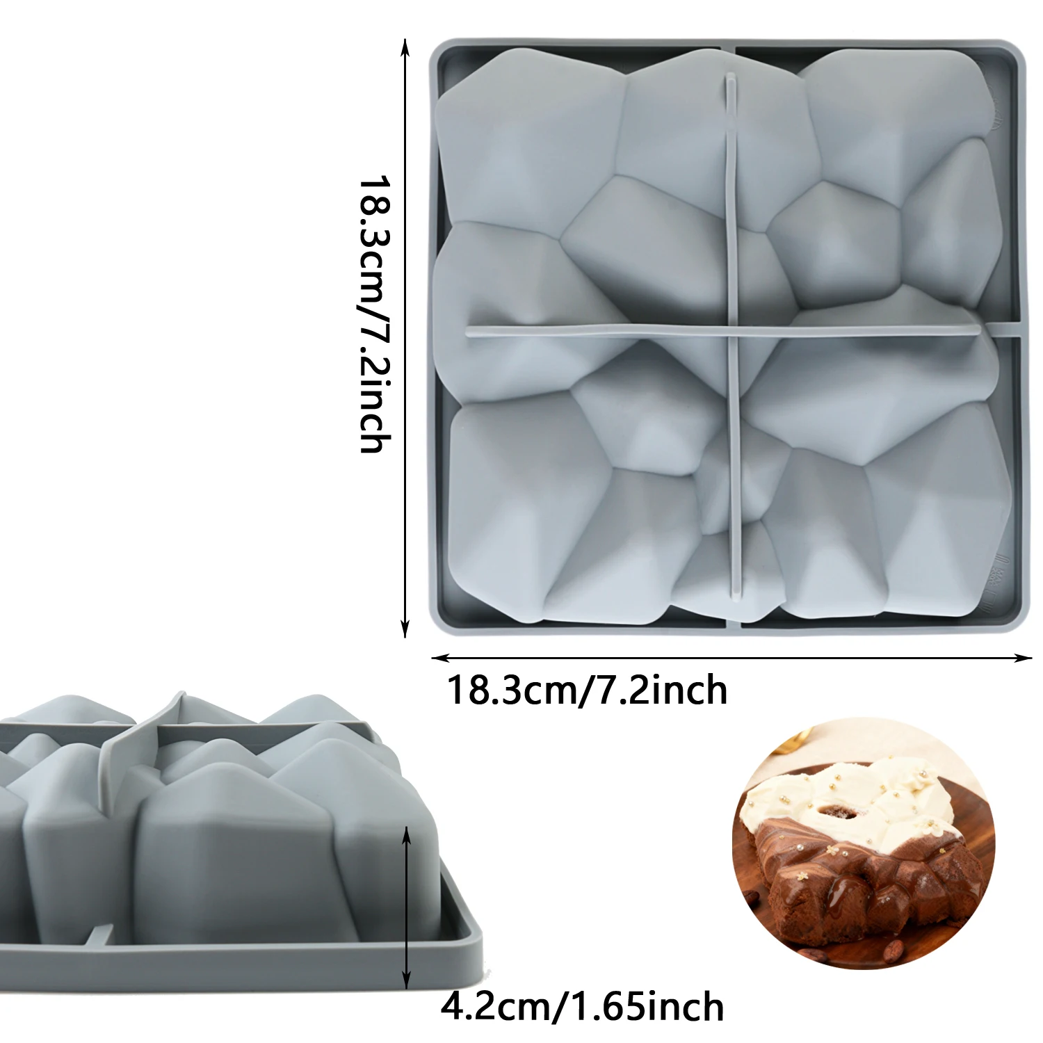 Satu Paket Cetakan Kue Silikon - Kitchen Baking Must Haves ulasan dan harga